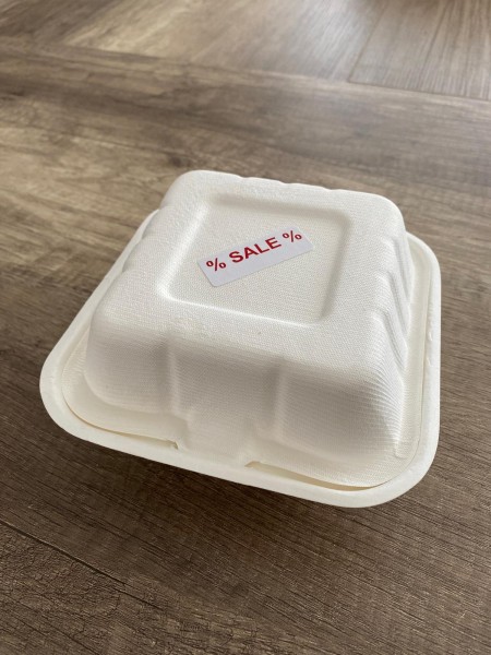 Burger Box L Bagasse 105 (162) x105 (152) x 80 mm 50 St./ Pack